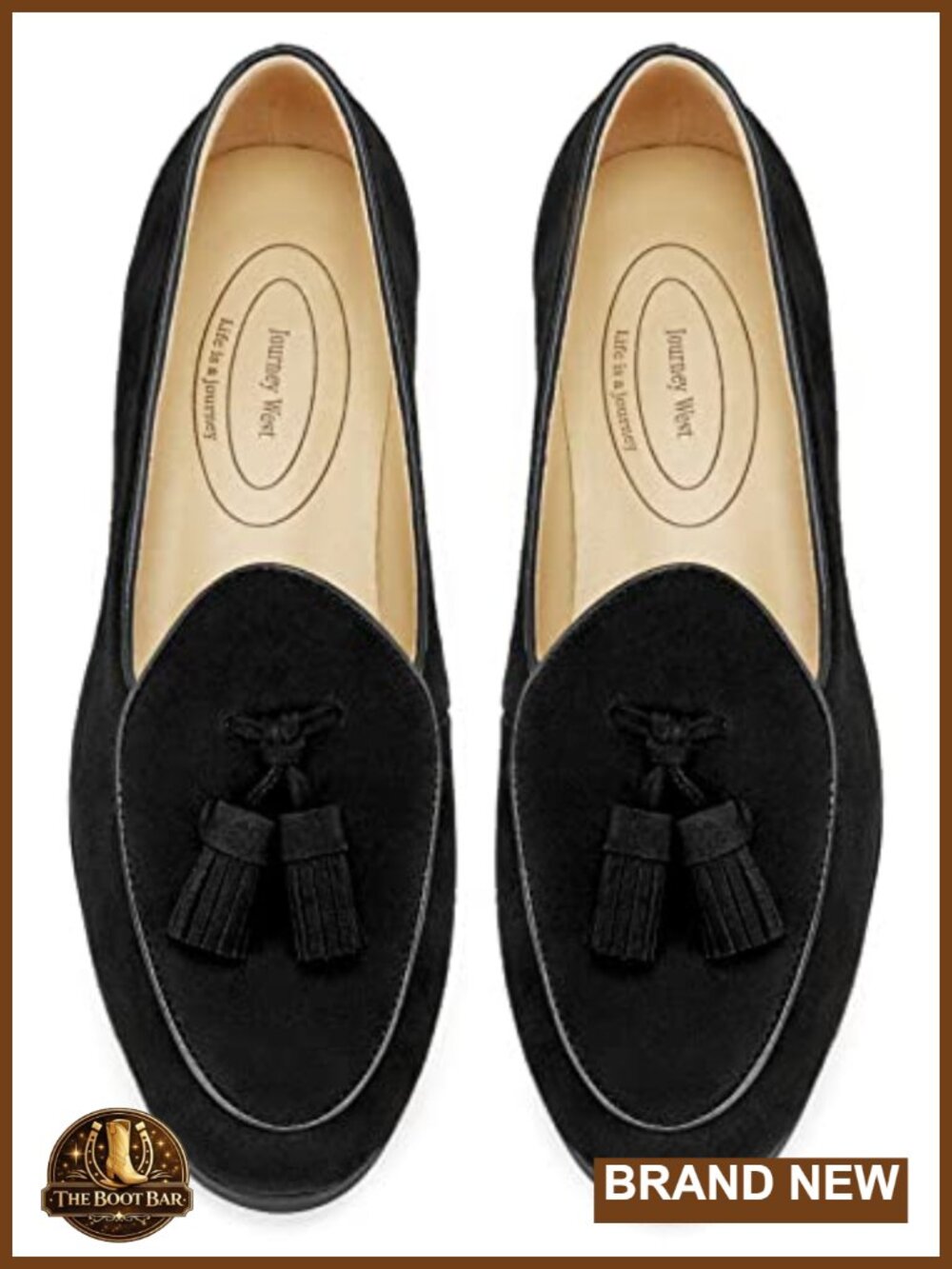 Womens Suede Leather Tassel Loafers Slip-On Moc Toe Comfort Dress Shoes